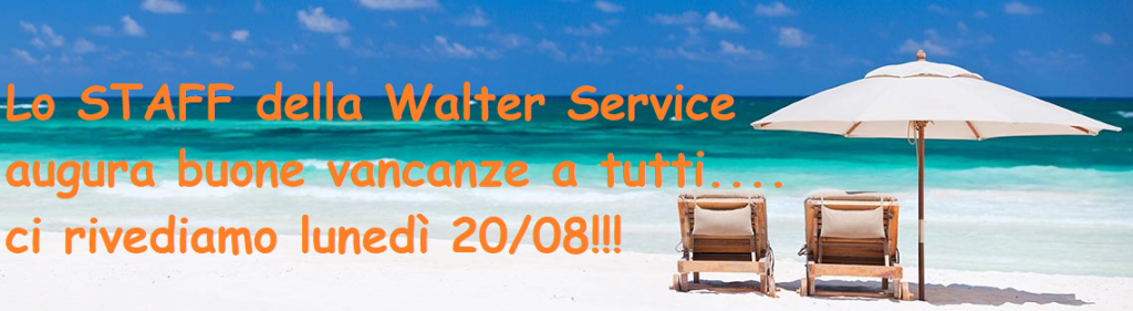 VACANZE WALTER SERVICE 2018