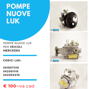 offerta marzo pompe luk impianzo sterzo veicoli mercedes camion, bus e furgoni