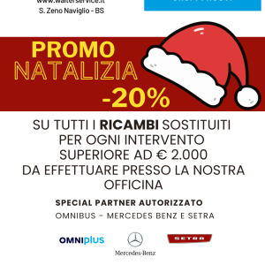 promozione natalizia per interventi effettuati presso nostra officina su BUS MERCEDES e SETRA