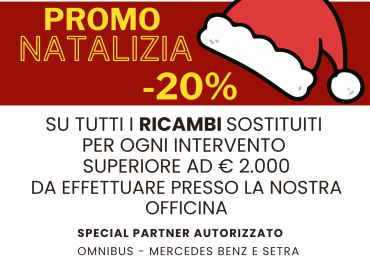 promozione natalizia per interventi effettuati presso nostra officina su BUS MERCEDES e SETRA