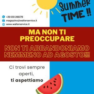 Walter service aperta tutto agosto